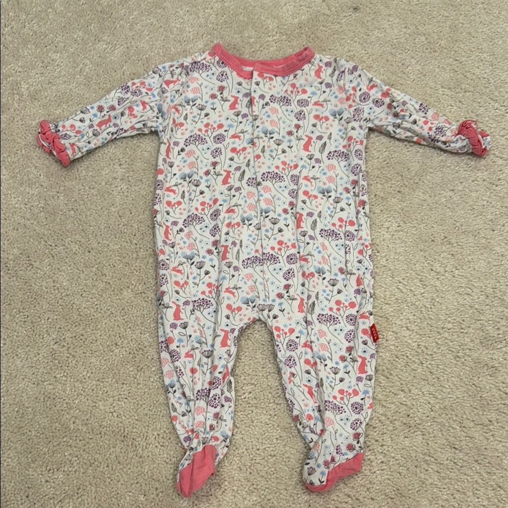 Floral Pink Kids One Piece